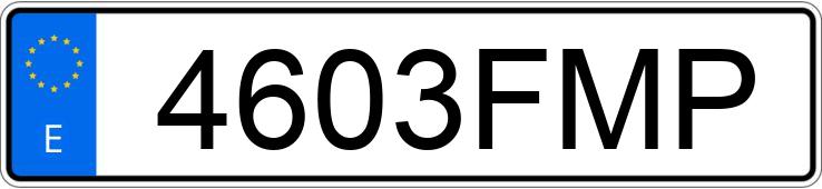 Numer rejestracyjny 4603FMP posiada FORD FIESTA