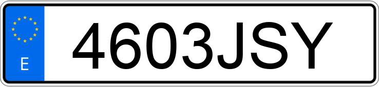 Numer rejestracyjny 4603JSY posiada BMW SERIE 3