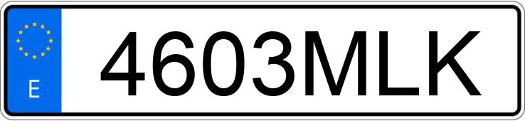 Numer rejestracyjny 4603MLK posiada TRIUMPH TRIDENT