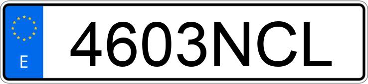 Numer rejestracyjny 4603NCL posiada VOLVO C70