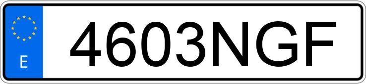 Numer rejestracyjny 4603NGF posiada BMW SERIE 1