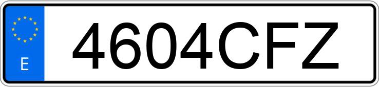 Numer rejestracyjny 4604CFZ posiada CITROEN C5