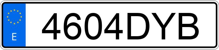 Numer rejestracyjny 4604DYB posiada HYUNDAI MATRIX