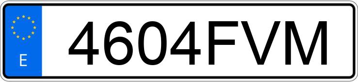 Numer rejestracyjny 4604FVM posiada AUDI A6