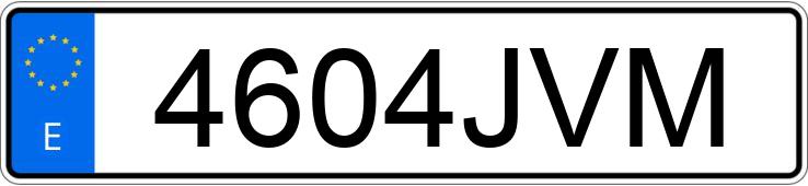 Die Registrierungsnummer 4604JVM hat NISSAN X-TRAIL