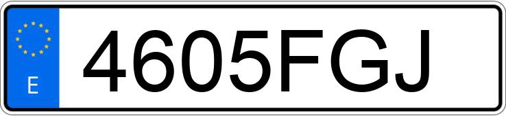 Numer rejestracyjny 4605FGJ posiada BMW X3