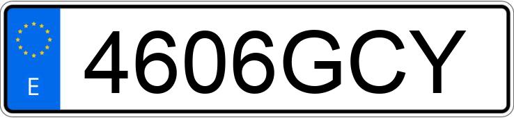 Numer rejestracyjny 4606GCY posiada OPEL VECTRA