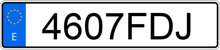 Registreringsnummer4607FDJ har VOLKSWAGEN GOLF