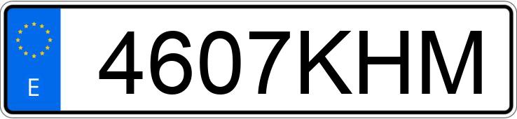 Numer rejestracyjny 4607KHM posiada BMW SERIE 3
