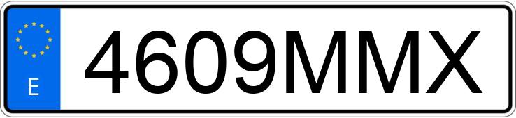 Numer rejestracyjny 4609MMX posiada VOLVO V50