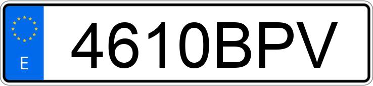 Numer rejestracyjny 4610BPV posiada SUZUKI GRAND VITARA