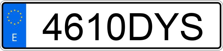 Numer rejestracyjny 4610DYS posiada CITROEN C3