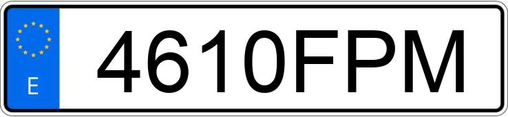 Numer rejestracyjny 4610FPM posiada HONDA CBR 125