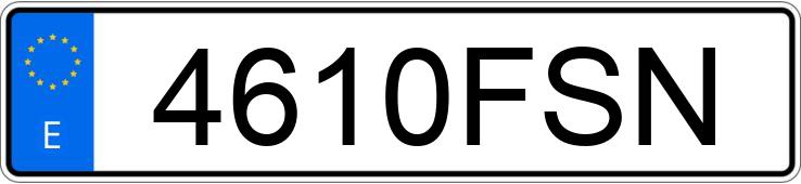 Numer rejestracyjny 4610FSN posiada AUDI A3