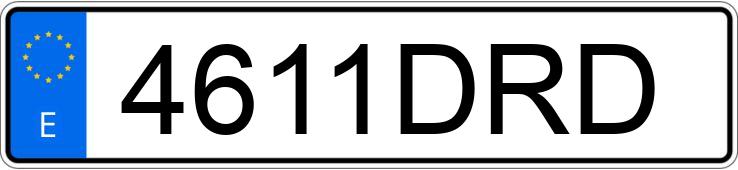 Numer rejestracyjny 4611DRD posiada BMW SERIE 3