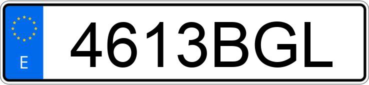 Il numero di registrazione 4613BGL ha PEUGEOT 106
