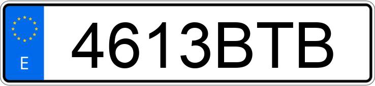 Numer rejestracyjny 4613BTB posiada BMW SERIE 3