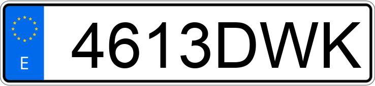 Numer rejestracyjny 4613DWK posiada VOLKSWAGEN TOURAN Numer rejestracyjny 4613DWK posiada VOLKSWAGEN TOURAN