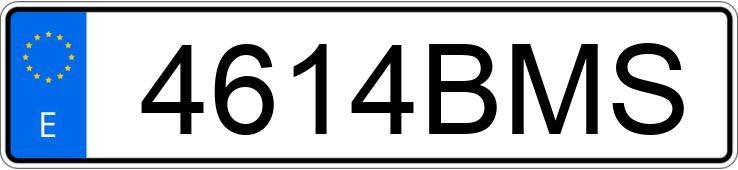 Numer rejestracyjny 4614BMS posiada VOLKSWAGEN PASSAT