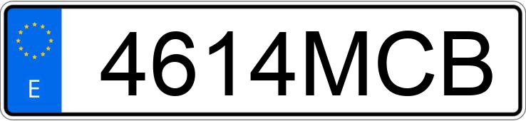 Numer rejestracyjny 4614MCB posiada BMW SERIE 8