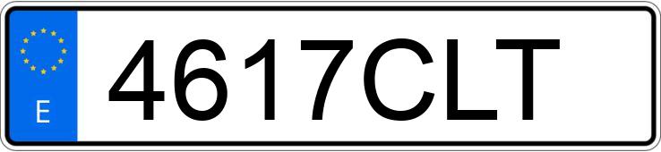 Numer rejestracyjny 4617CLT posiada BMW SERIE 3