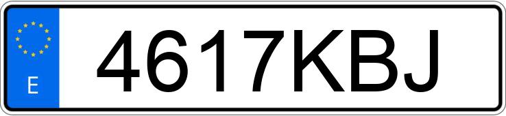 Numer rejestracyjny 4617KBJ posiada OPEL COMBO