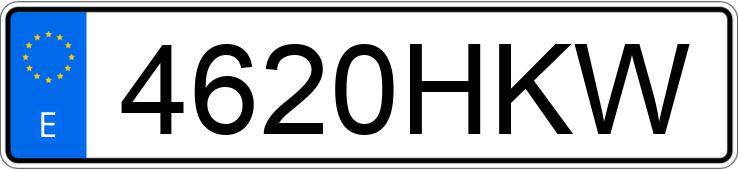 Numer rejestracyjny 4620HKW posiada VOLKSWAGEN GOLF