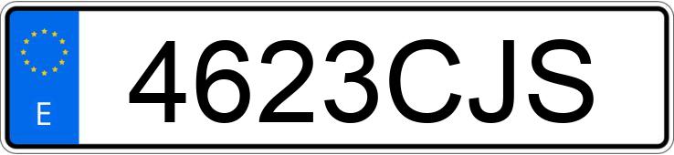 Numer rejestracyjny 4623CJS posiada VOLKSWAGEN GOLF