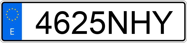 Numer rejestracyjny 4625NHY posiada TOYOTA RAV4