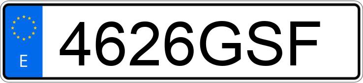 Numer rejestracyjny 4626GSF posiada AUDI TT