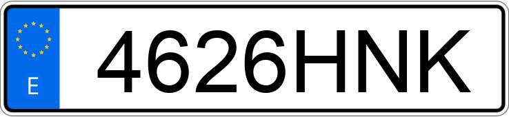 Numer rejestracyjny 4626HNK posiada PEUGEOT 207 + Numer rejestracyjny 4626HNK posiada PEUGEOT 207 +