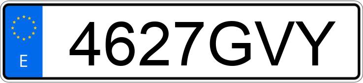 Numer rejestracyjny 4627GVY posiada BMW SERIE 5