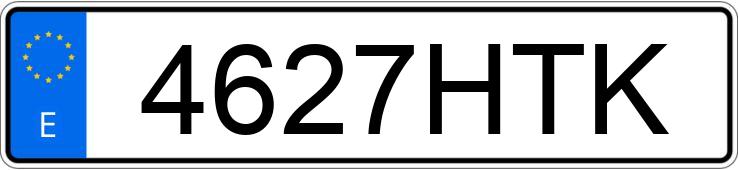 Numer rejestracyjny 4627HTK posiada BMW SERIE 1