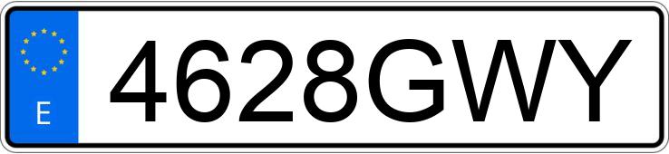 Numer rejestracyjny 4628GWY posiada FORD FIESTA