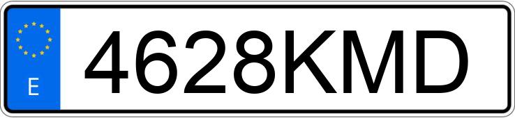 Numer rejestracyjny 4628KMD posiada VOLKSWAGEN TRANSPORTER