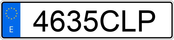 Numer rejestracyjny 4635CLP posiada BMW SERIE 3