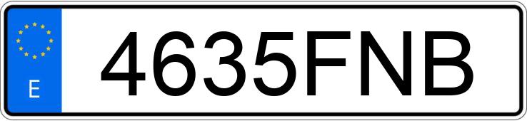 Numer rejestracyjny 4635FNB posiada HONDA ACCORD