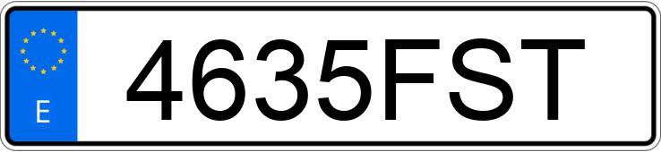 Реєстраційний номер 4635FST має PEUGEOT 207