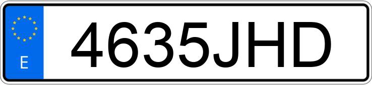 Numer rejestracyjny 4635JHD posiada BMW R 1200