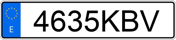 Numer rejestracyjny 4635KBV posiada CITROEN C3