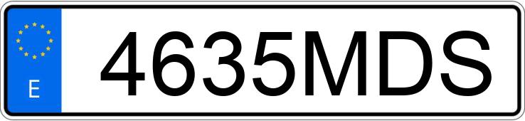 Numer rejestracyjny 4635MDS posiada FORD TRANSIT CONNECT