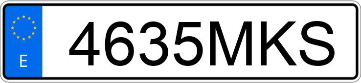 Numer rejestracyjny 4635MKS posiada MG ZS