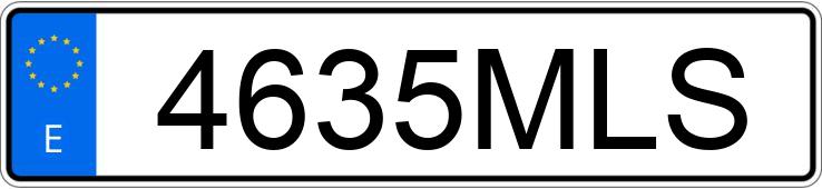 Il numero di registrazione 4635MLS ha VOLKSWAGEN POLO