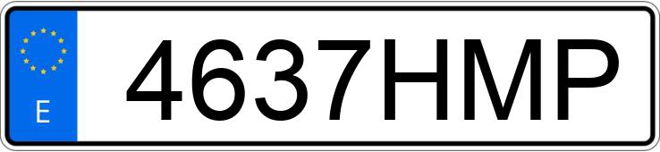 Numer rejestracyjny 4637HMP posiada AUDI A3