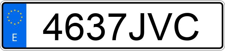 Numer rejestracyjny 4637JVC posiada VOLVO FH