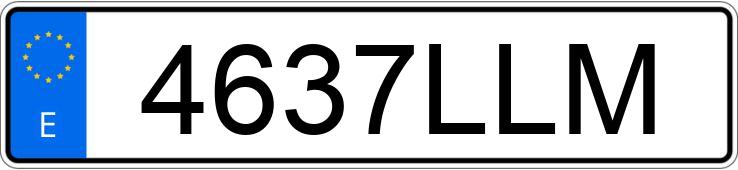 Die Registrierungsnummer 4637LLM hat FORD FOCUS