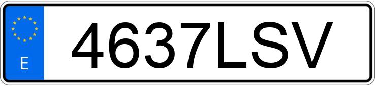 Numer rejestracyjny 4637LSV posiada FORD TRANSIT