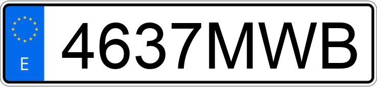 Numer rejestracyjny 4637MWB posiada VOLKSWAGEN GOLF Numer rejestracyjny 4637MWB posiada VOLKSWAGEN GOLF