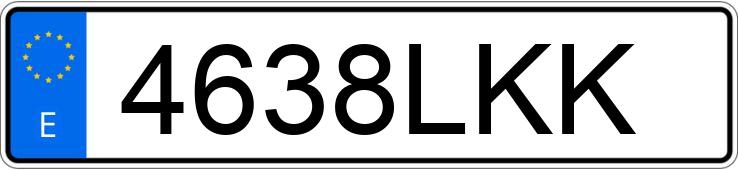 Numer rejestracyjny 4638LKK posiada SEAT LEON