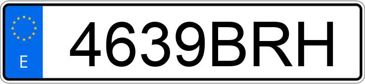 Numer rejestracyjny 4639BRH posiada SEAT IBIZA Numer rejestracyjny 4639BRH posiada SEAT IBIZA